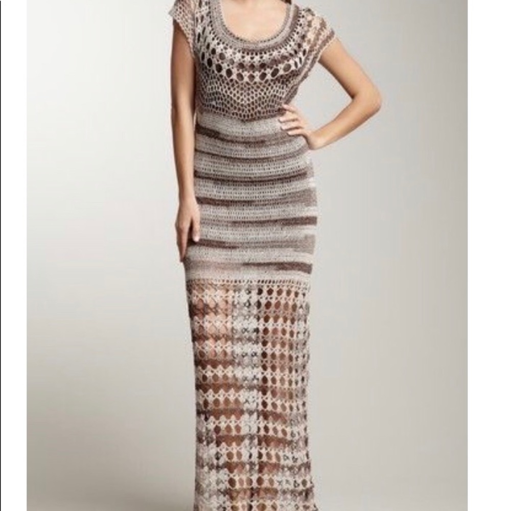 Beautiful Crochet Maxi Dress- Size Small